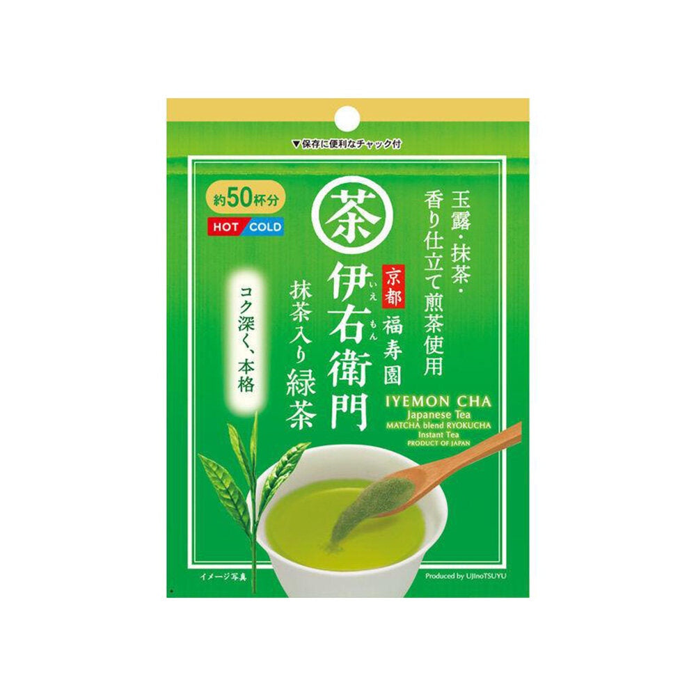 Iyemon Ujinotsuyu - Seicha - Matcha blend Ryokucha green tea instant (40g)