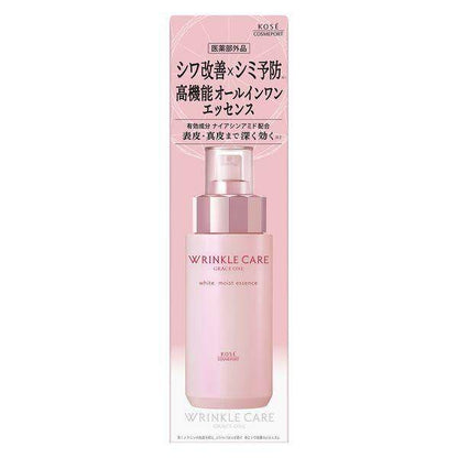 ［In stock］ Kose Cosmeport Grace One Wrinkle Care White Moist Essence All-in-One Serum (180mL)