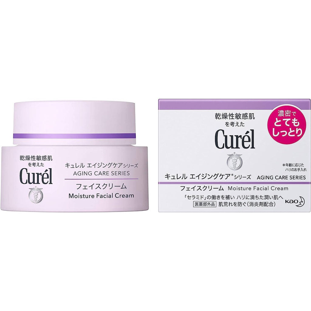 Kao Curel Anti-Aging Care Moisture Facial Cream - Moist / Deep Moist (40g)