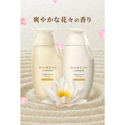 WANOMI HAIR RECIPE Shampoo 350ml Treatment 350g URUTSUYA SARATSUYA Refill