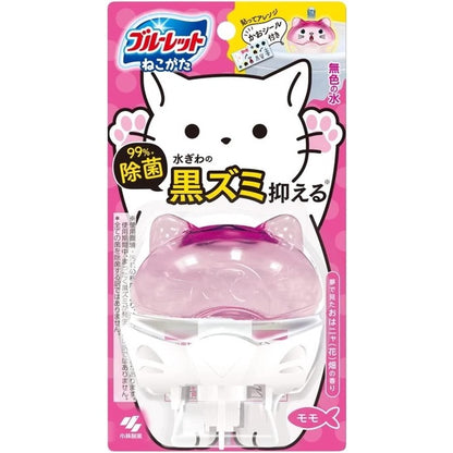 Kobayashi Bluelet Cat Shaped Toilet Disinfectant - Mint Scent / Flower Garden Scent (1pc / 1pc Refill)