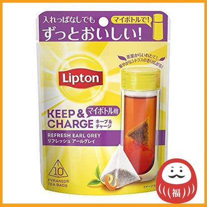 Lipton Keep & Charge Refresh Earl Grey Tea bag 1pack (10 bags)