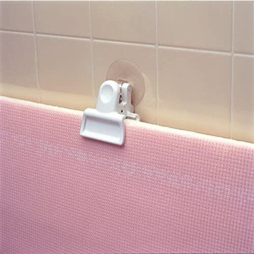 Lec Bath Mat Holder with Suction Cup - White (1pc)