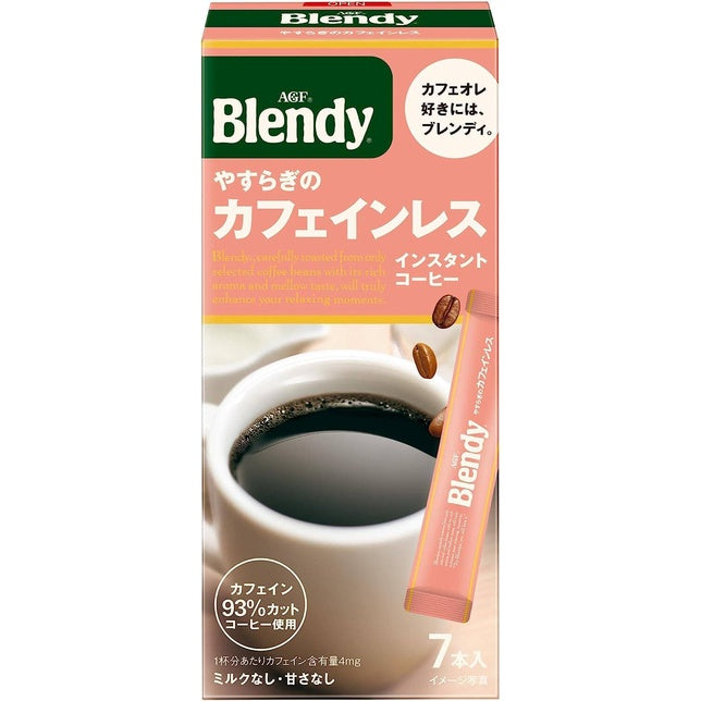 AGF Blendy Regular Coffee Caffeine‐Free Tranquility - Coffee Beans (150g) / Instant Sticks (7 sticks)