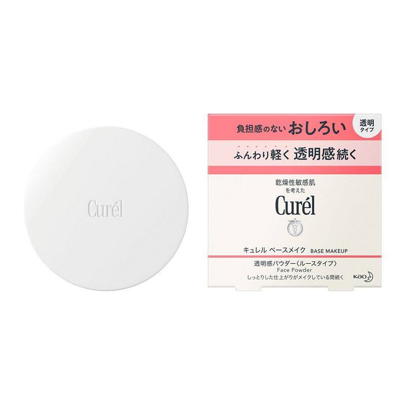 Kao Curel Base Makeup - Transparent Powder (4g) / Powder Foundation - Bright / Natural (8g)