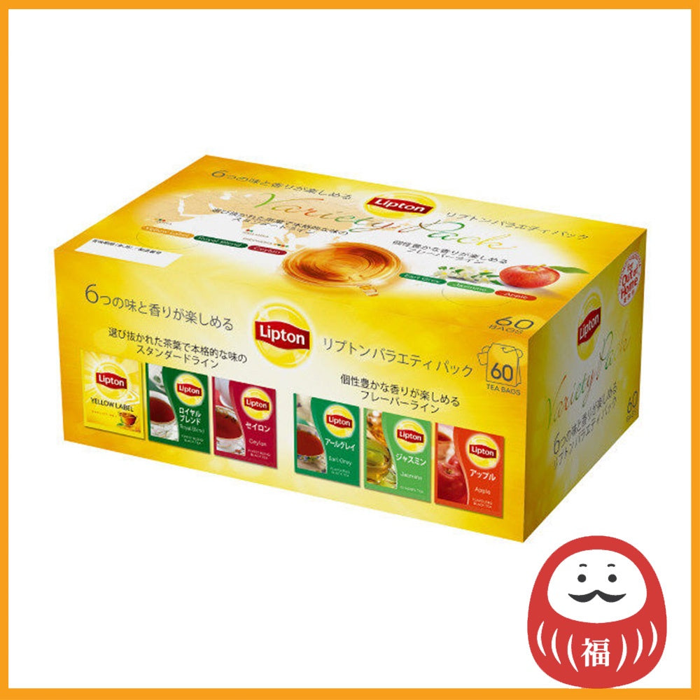 Lipton Variety Pack Tea bag 6 kinds assortment 1 box (60 bags) Original