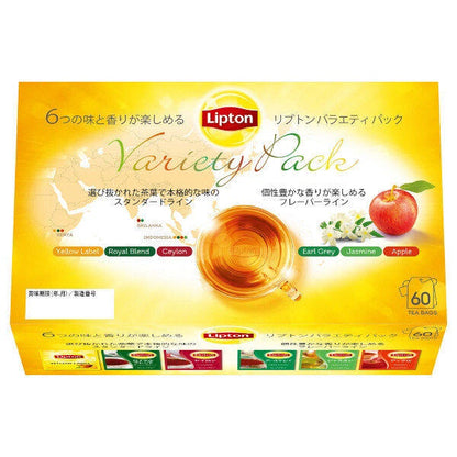 Lipton Variety Pack Tea bag 6 kinds assortment 1 box (60 bags) Original