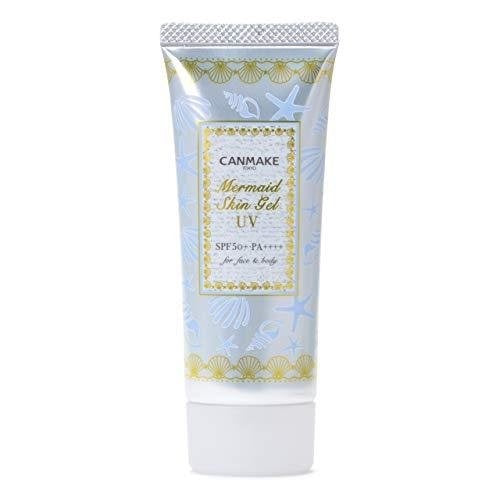 Canmake Mermaid Skin Protection Gel UV01 UV02 C01 C02 Clear For Face and Body 40g SPF50 + / PA ++++