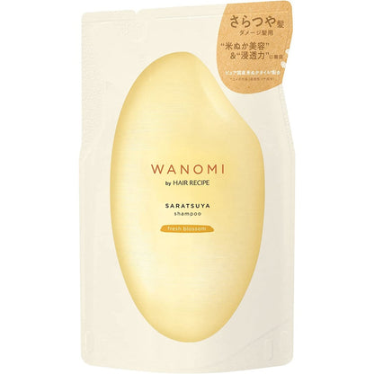 WANOMI HAIR RECIPE Shampoo 350ml Treatment 350g URUTSUYA SARATSUYA Refill