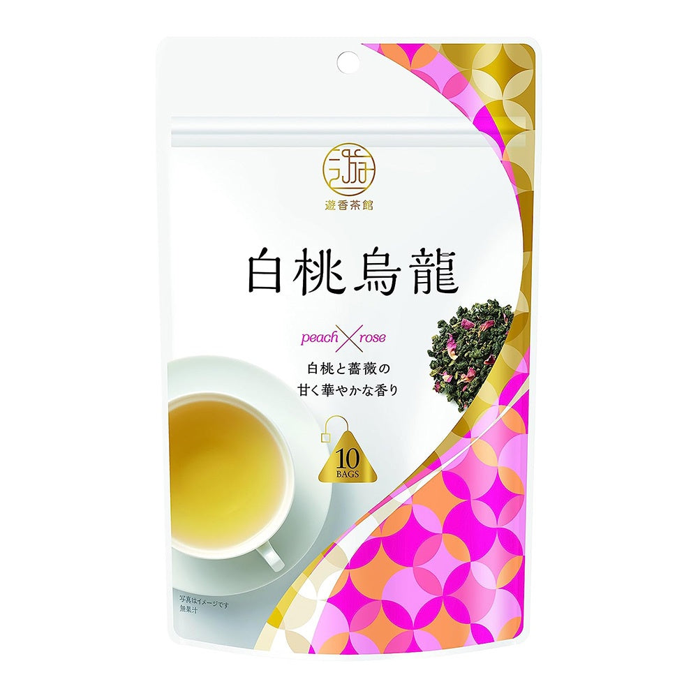 Nitto Kocha Yuuka Chakkan White Peach Oolong Teabags 1 bag (10 bags)