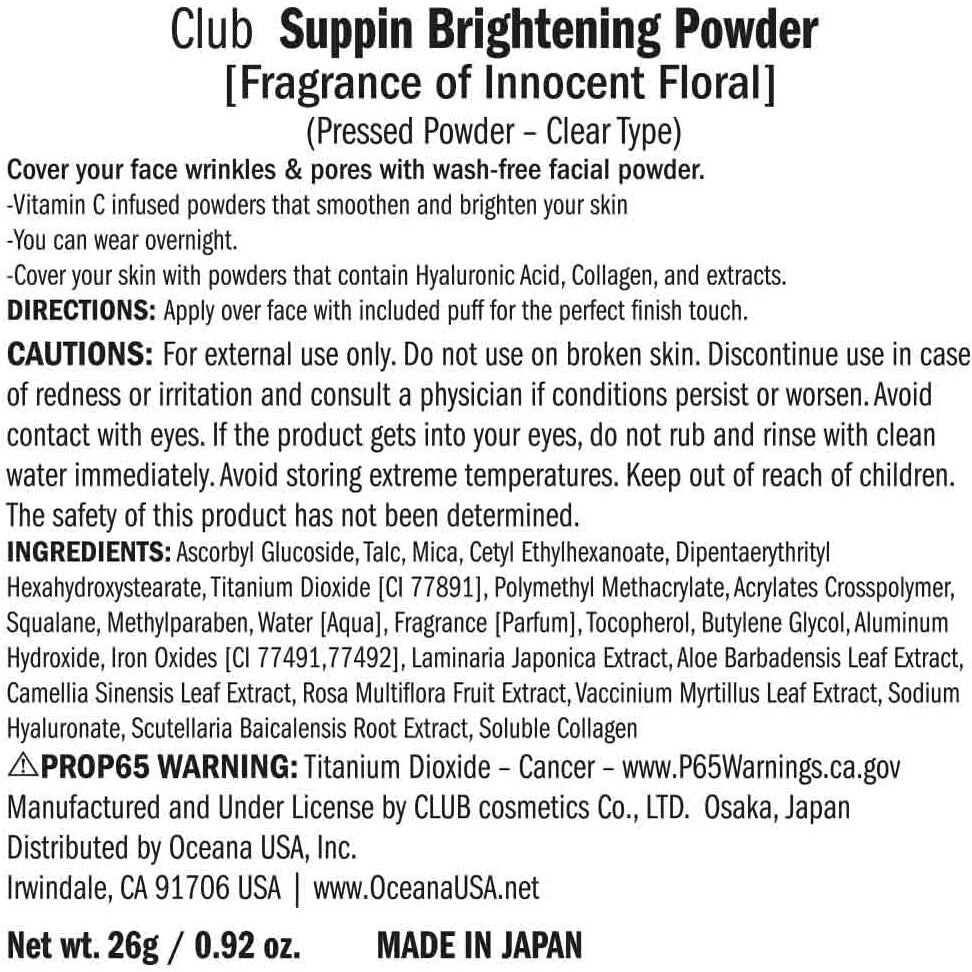 Club Suppin Whitening Powder Innocent Floral Fragrance 26g