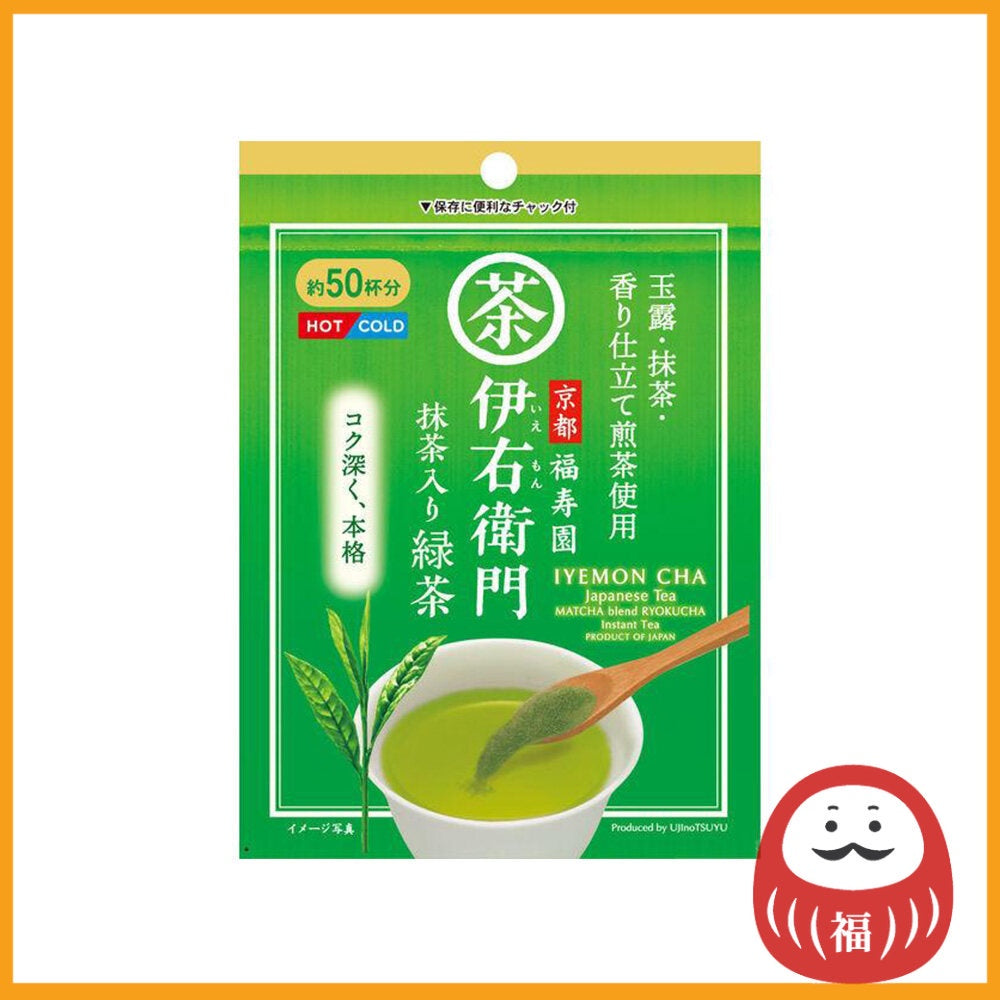 Iyemon Ujinotsuyu - Seicha - Matcha blend Ryokucha green tea instant (40g)