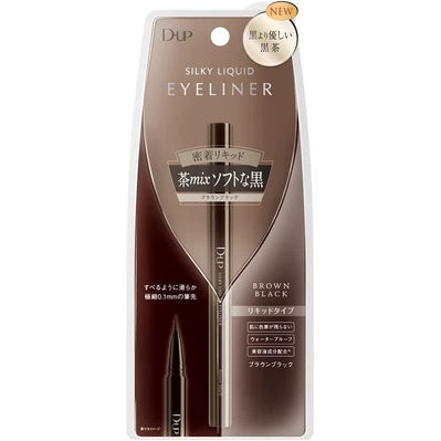 ［In stock］ D-UP Silky Liquid Eyeliner WP - Jet Black/Brown Black/Natural Brown/Apricot Brown/Chiffon Brown/Pink Chocolat