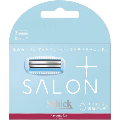 Schick Hydrosilk Salon Plus Holder with Blade (1pc) / Replacement Blades (3pc)