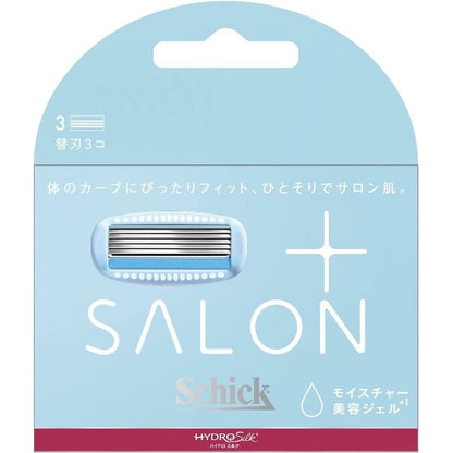 Schick Hydrosilk Salon Plus Holder with Blade (1pc) / Replacement Blades (3pc)