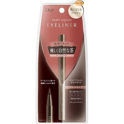 ［In stock］ D-UP Silky Liquid Eyeliner WP - Jet Black/Brown Black/Natural Brown/Apricot Brown/Chiffon Brown/Pink Chocolat