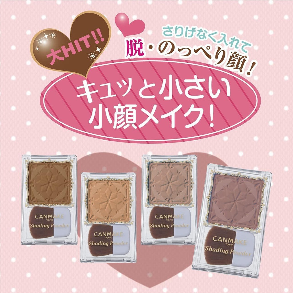 Ida Laboratories CANMAKE Shading Powder - 01 Danish Brown / 03 Honey Rusk Brown / 04 Ice Gray Brown / 05 Moon Greige