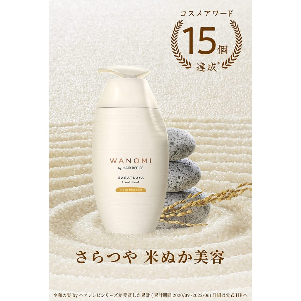 WANOMI HAIR RECIPE Shampoo 350ml Treatment 350g URUTSUYA SARATSUYA Refill