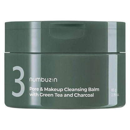 numbuzin No. 3 Pore & Makeup Cleansing Balm with Green Tea and Charcoal (85g)