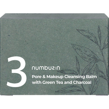 numbuzin No. 3 Pore & Makeup Cleansing Balm with Green Tea and Charcoal (85g)