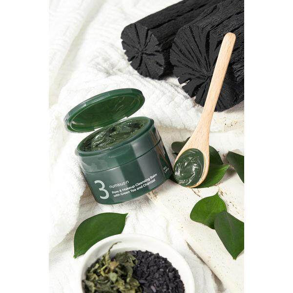 numbuzin No. 3 Pore & Makeup Cleansing Balm with Green Tea and Charcoal (85g)