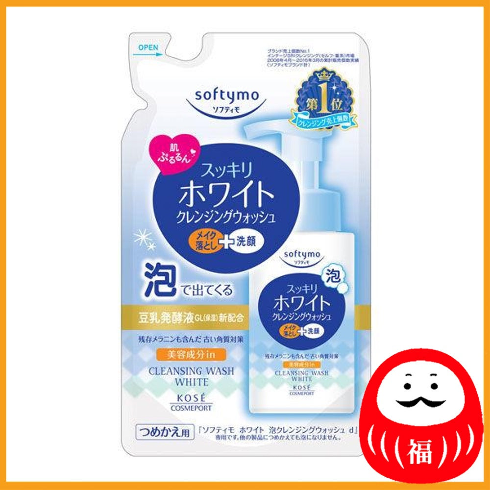 KOSE softymo white foam cleansing wash refill 180ml