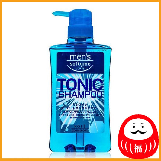 KOSE COSMEPORT Men's Softymo Rinse-in Super Tonic Shampoo Pump 550ml