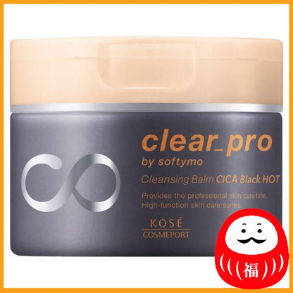 KOSE Softymo Clear Pro Cleansing Balm CICA Black Hot 90g