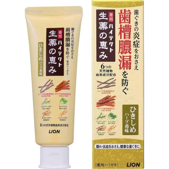 Lion Hitect Herbal Medicine Toothpaste - Gum Care / Fresh Herb (90g)