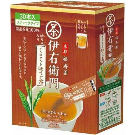 Iyemon Ujinotsuyu Seicha Instant Green Tea - Genmaicha / Hojicha (30 sticks / 120 sticks)