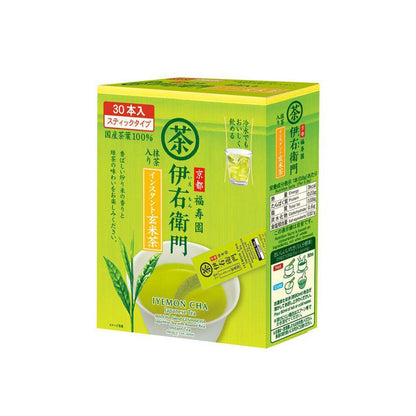 Iyemon Ujinotsuyu Seicha Instant Green Tea - Genmaicha / Hojicha (30 sticks / 120 sticks)