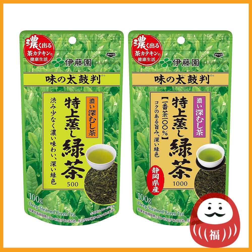 ITO EN AJI-NO-TAIKOBAN Tokujo Steamed Green Tea Leaves 500 /1000 (100g)