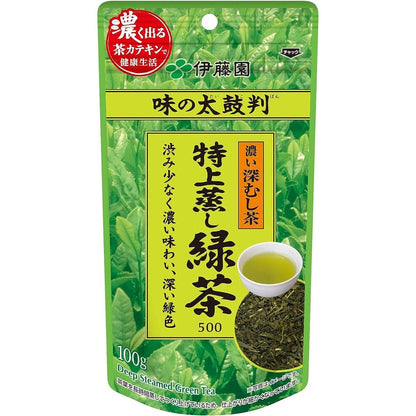 ITO EN AJI-NO-TAIKOBAN Tokujo Steamed Green Tea Leaves 500 /1000 (100g)