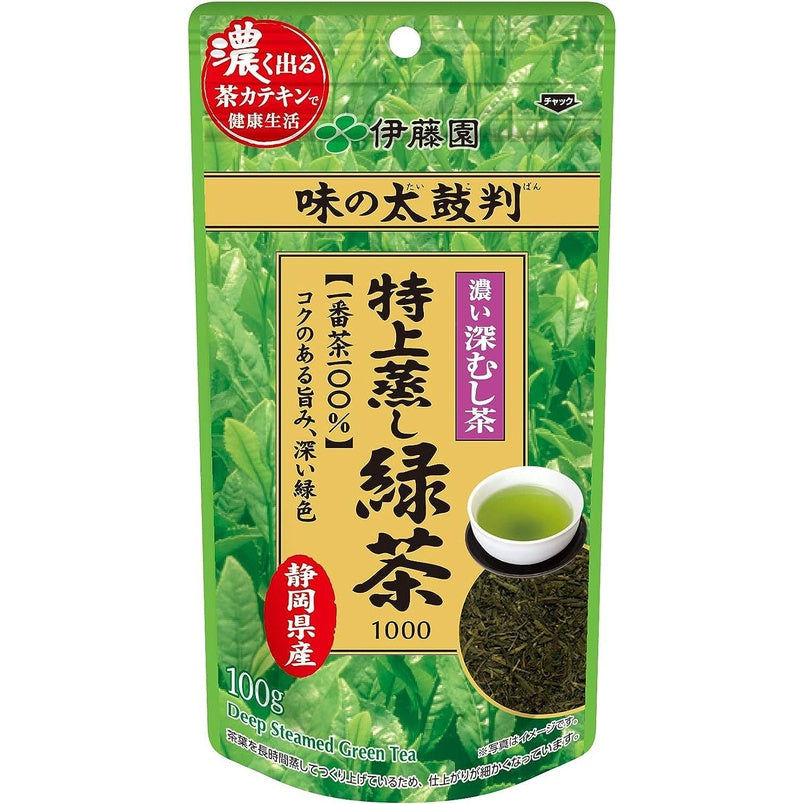 ITO EN AJI-NO-TAIKOBAN Tokujo Steamed Green Tea Leaves 500 /1000 (100g)