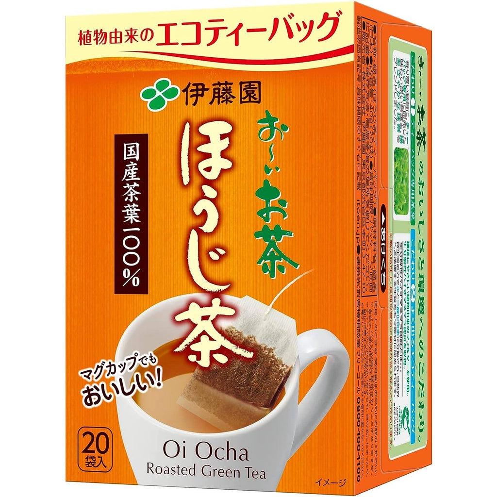 ITO EN Oi-Ocha Tea Bags -  Matcha  with Green Tea / Genmaicha / Hojicha (20 bags)