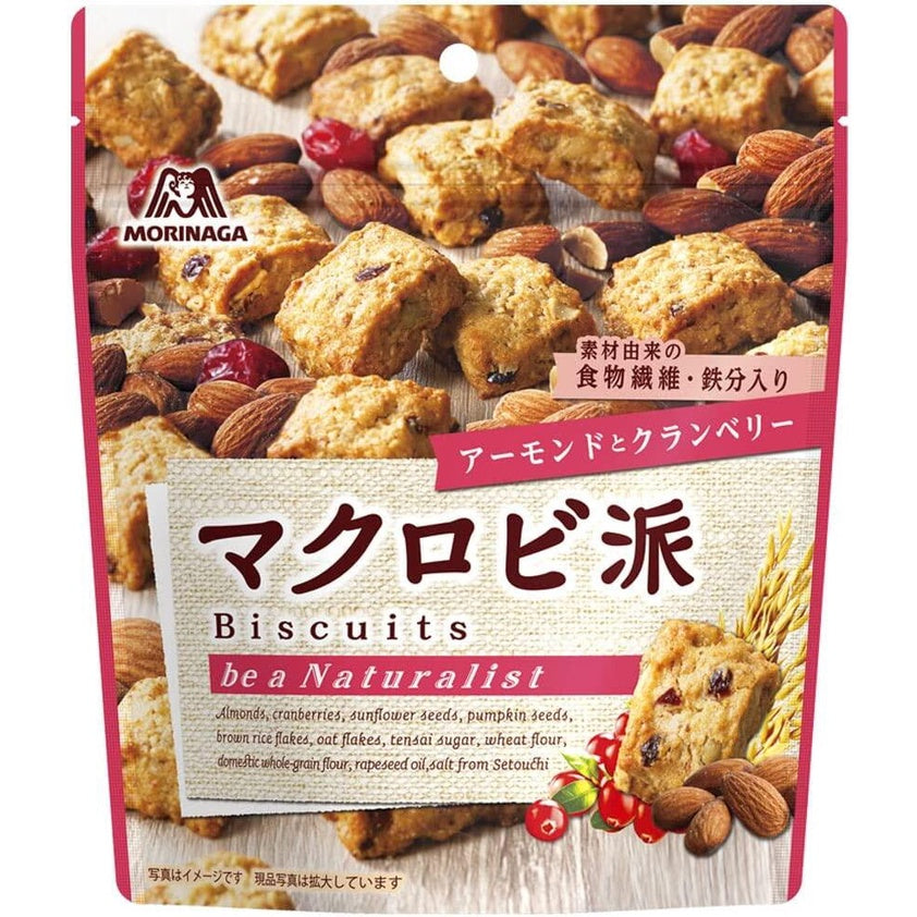 MorinagaSeika Macrobiotic Biscuit - Hazelnut and Cacao / Almond and Cranberry 100g