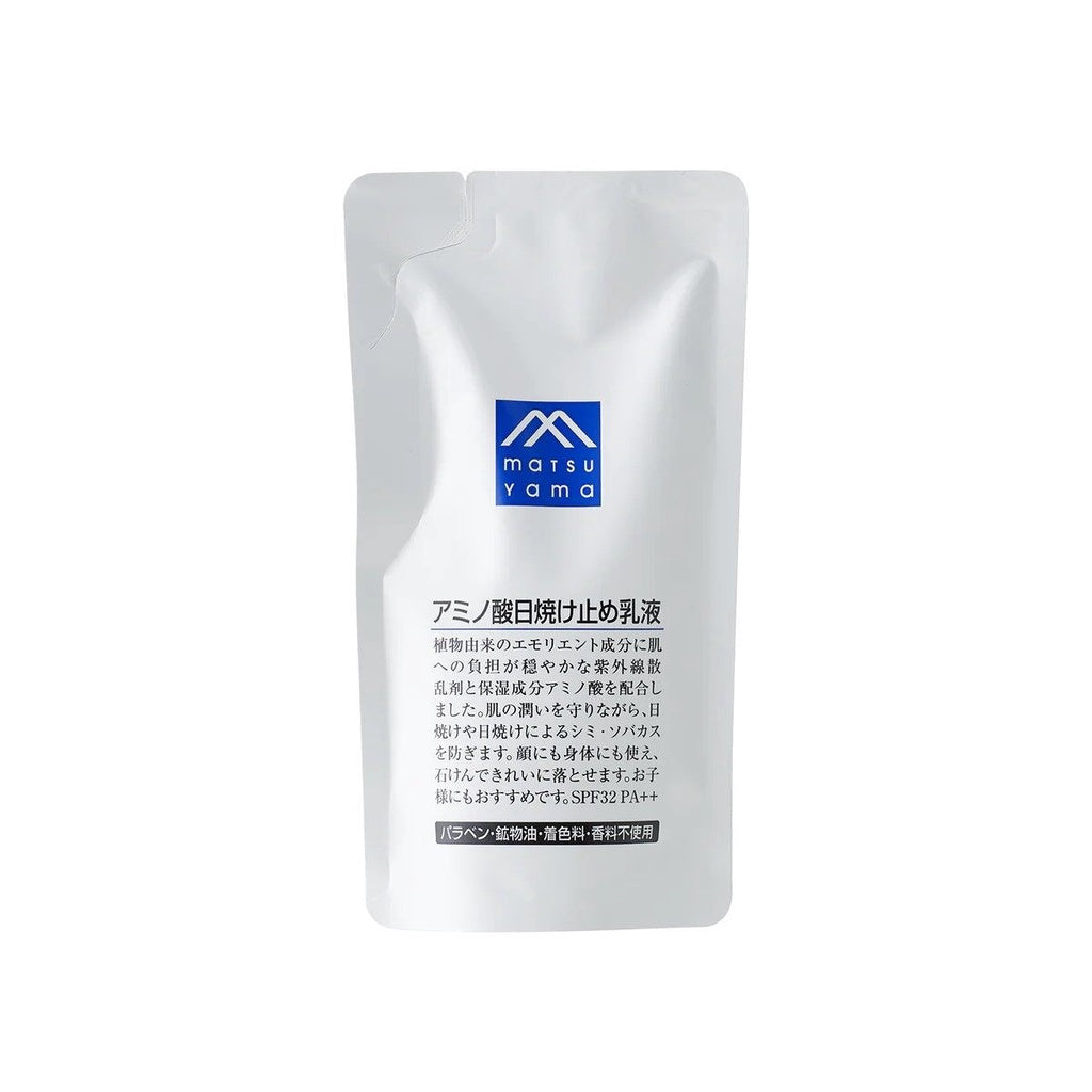 Matsuyama M-Mark Amino Acid Sunscreen Milk SPF32/PA++ (100mL / 90mL Refill)