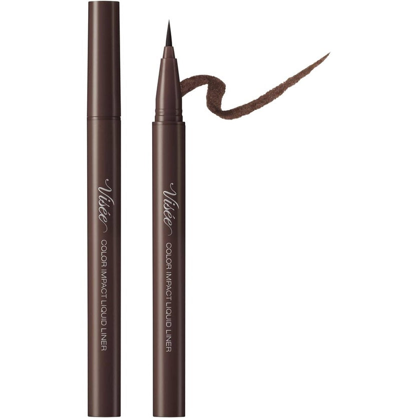 Visee Riche Color Impact Liquid Eyeliner - Black / Brown / Burgundy