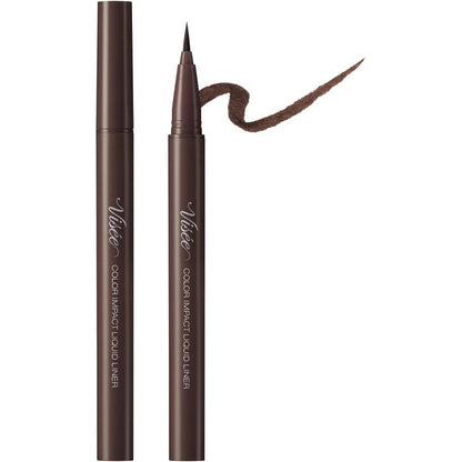 Visee Riche Color Impact Liquid Eyeliner - Black / Brown / Burgundy