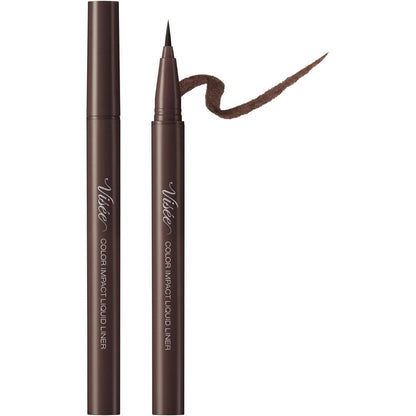 Visee Riche Color Impact Liquid Eyeliner - Black / Brown / Burgundy