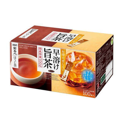 AGF Shinchajin Instant Tea Sticks - Green Tea / Barley Tea / Hojicha (100 sticks)