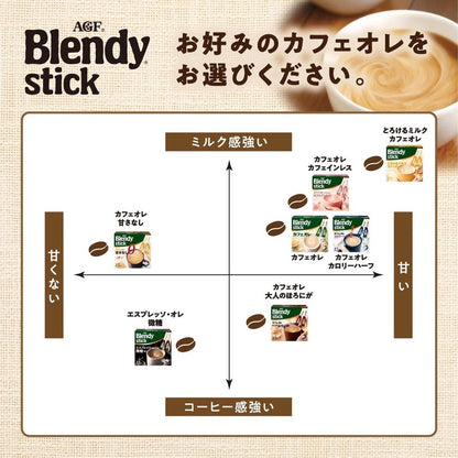 AGF Blendy Stick - Bittersweet Cafe au Lait (100 sticks)