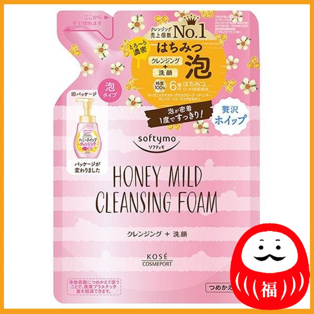 KOSE Softymo Cleansing Foam Honey Mild Refill 170mL