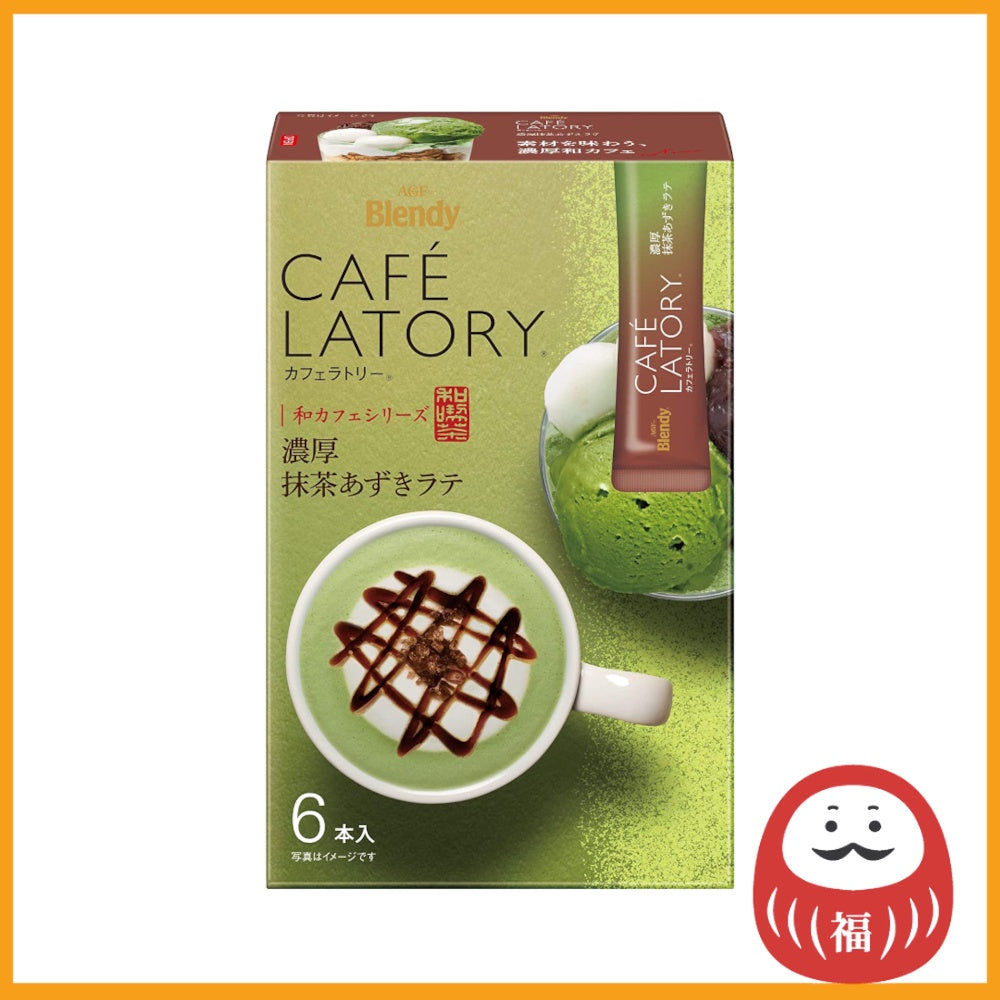 AGF Blendy Cafe Latory Stick Rich Matcha Azuki Latte (6 sticks)