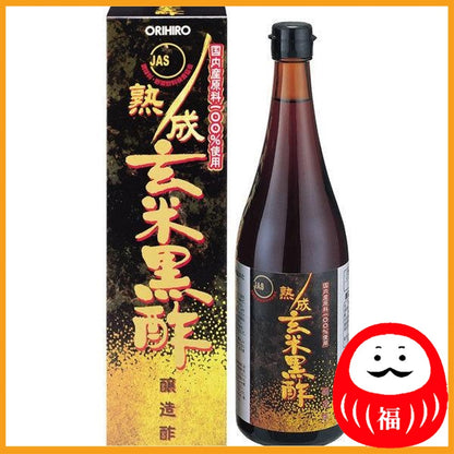 ORIHIRO Aged Brown Rice Black Vinegar (JAS) 36-Day Supply 720ml