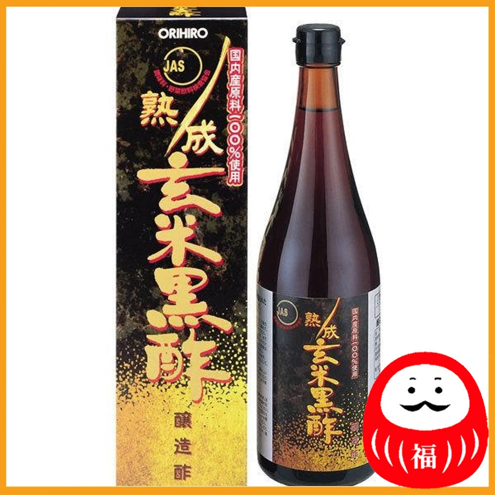 ORIHIRO Aged Brown Rice Black Vinegar (JAS) 36-Day Supply 720ml