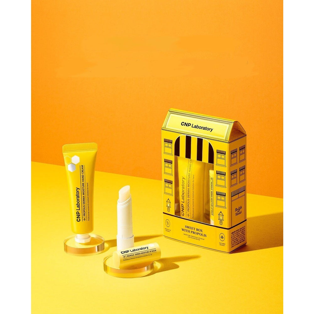 CNP Laboratory Propolis Derma Moisture Lip Balm & Hand Cream Set