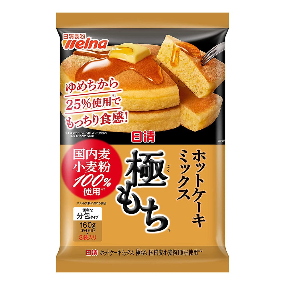 Nissin Pancake Mix KIWAMI MOCHI made with 100% Japanese wheat flour 480g