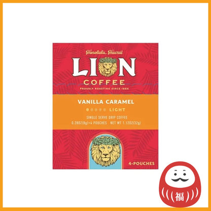 Lion Coffee Drip Coffee - Vanilla Caramel (4 bags)