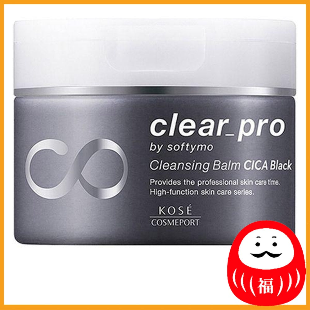 KOSE Softymo Clear Pro Cleansing Balm CICA Black 90g